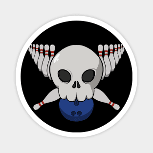 Bowling crew Jolly Roger pirate flag (no caption) Magnet